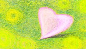 Fresh and natural gentle heart vector