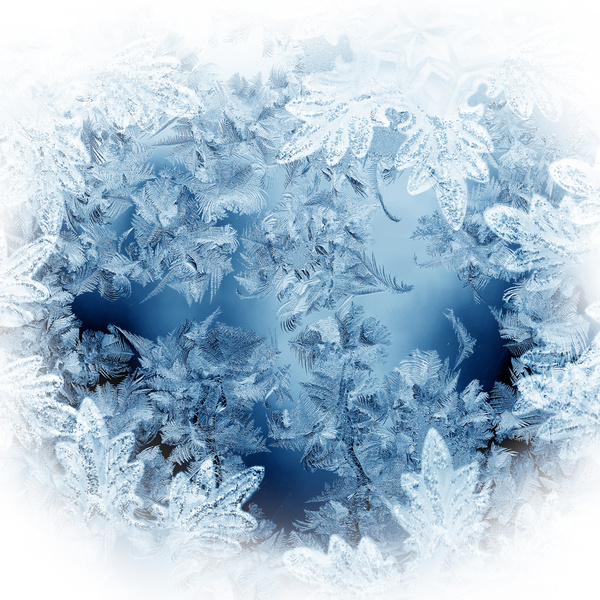 Frozen Window Background Textures Stock Photo 02