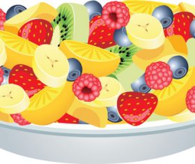 Fruit salad design vector