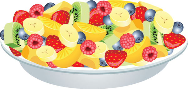 Fruit salad design vector