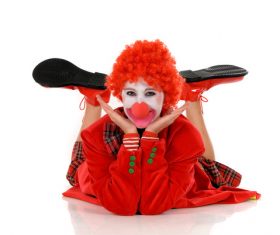 Funny amuse clown Stock Photo 01