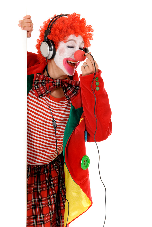 Funny amuse clown Stock Photo 02