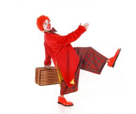 Funny amuse clown Stock Photo 04