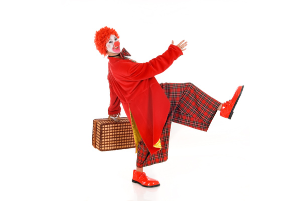 Funny amuse clown Stock Photo 04