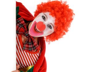 Funny amuse clown Stock Photo 09