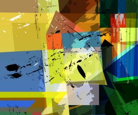 Geometric shape graffiti background vector