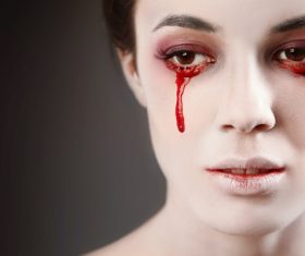 Girl scary makeup Stock Photo 13