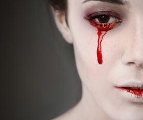 Girl scary makeup Stock Photo 14