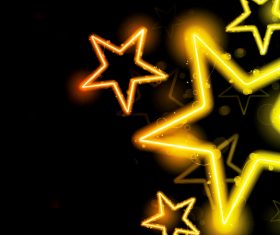 Golden shiny star background vectors