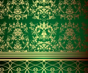 Green Classic Design Background vector