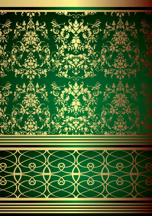 Green Classic Design Background vector