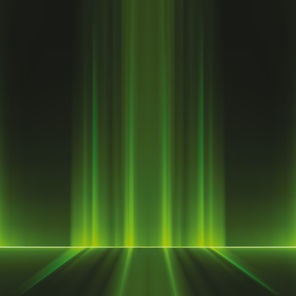 Green light lines background vectors free download