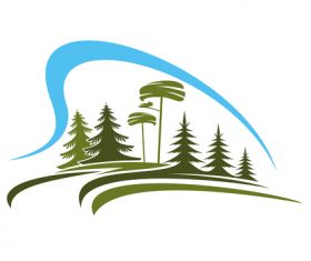 Green nature logos vector design 02