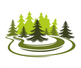 Green nature logos vector design 03