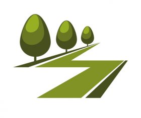 Green nature logos vector design 04