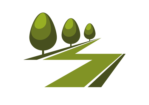 Green nature logos vector design 04