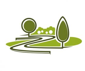 Green nature logos vector design 05