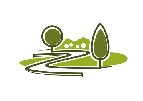 Green nature logos vector design 05