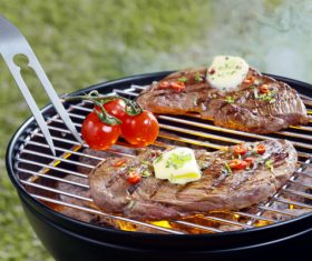 Grilled meat Stock Photo 04