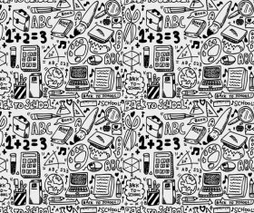 Hand drawn school elements vector design 05