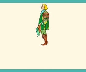 Handsome cartoon man vector