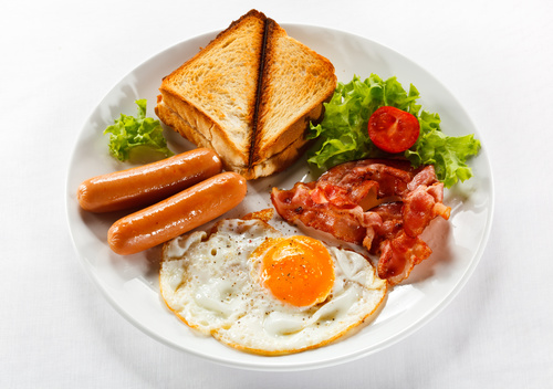 Hearty breakfast Stock Photo