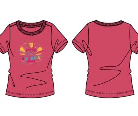 Ice cream printing short T vector