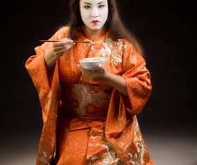 Japanese Geisha Stock Photo 04