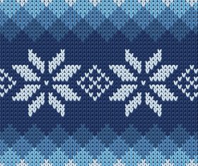 Knitting ornaments design vector material 04