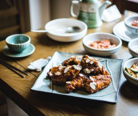 Korean fried chicken Stock Photo 01
