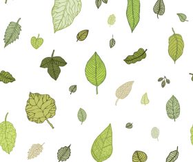 Leaves seamless pattern vector design 05