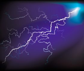 Lightning background vector material 01