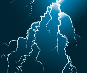 Lightning background vector material 03