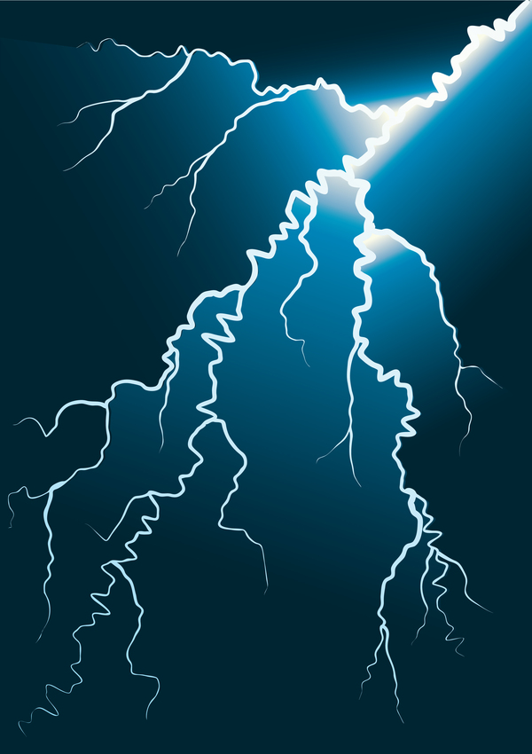 Lightning background vector material 03