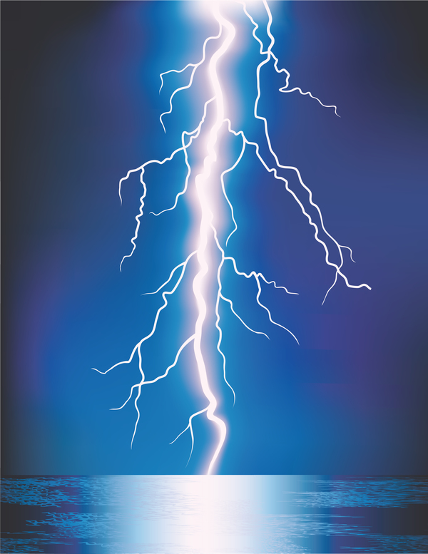 Lightning background vector material 04