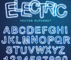 Lightning number with alphabet vector