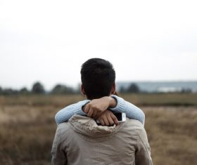 Love couple expressing feelings Stock Photo