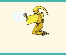 Magician vector