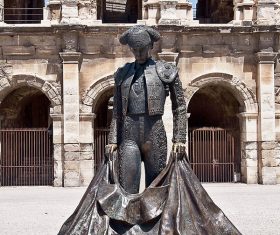 Matador Statue Stock Photo
