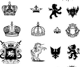 Medieval design vector