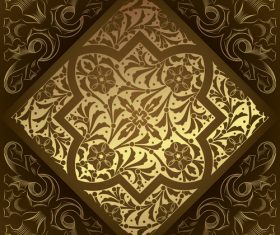 Menu Design with decor vector material