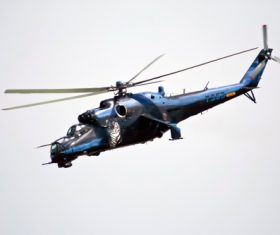 Mi-24 Armed Helicopter Stock Photo 02