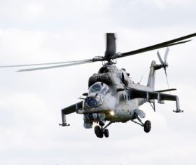 Mi-24 Armed Helicopter Stock Photo 04