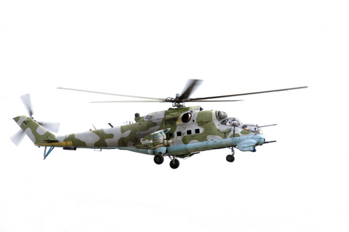 Mi-24 Armed Helicopter Stock Photo 05