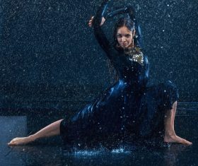 Modern dance performance artist Stock Photo 01