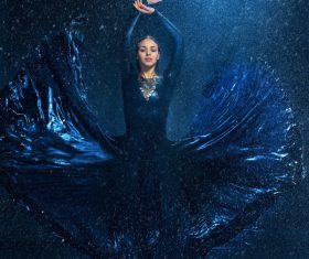 Modern dance performance artist Stock Photo 04