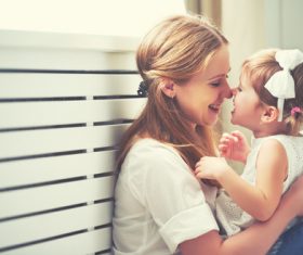 Mother playing with children Stock Photo 02