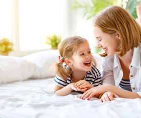 Mother playing with children Stock Photo 03