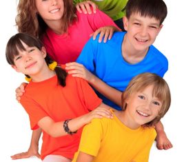 Naive happy children Stock Photo 02