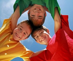 Naive happy children Stock Photo 04